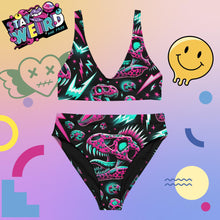 Load image into Gallery viewer, E4MD &quot;Purbles Dino Rock&quot; high-waisted bikini
