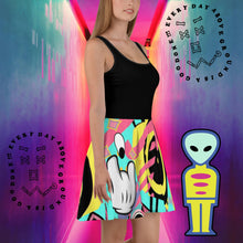 Load image into Gallery viewer, Edagiago Sirskimask Skater Dress by E4MD
