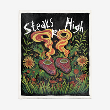 Load image into Gallery viewer, &quot;Steaks are High&quot; Double-Sided Super Soft Plush Blanket by E4MD
